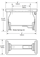 Bobrick B-264 Single Roll Toilet Paper Dispenser