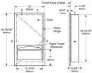 Bobrick B-35903  Paper Towel Dispensers from TrimLine Series