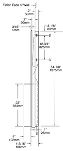 Bobrick B-3942 Paper Towel Dispenser and Waste Receptacle