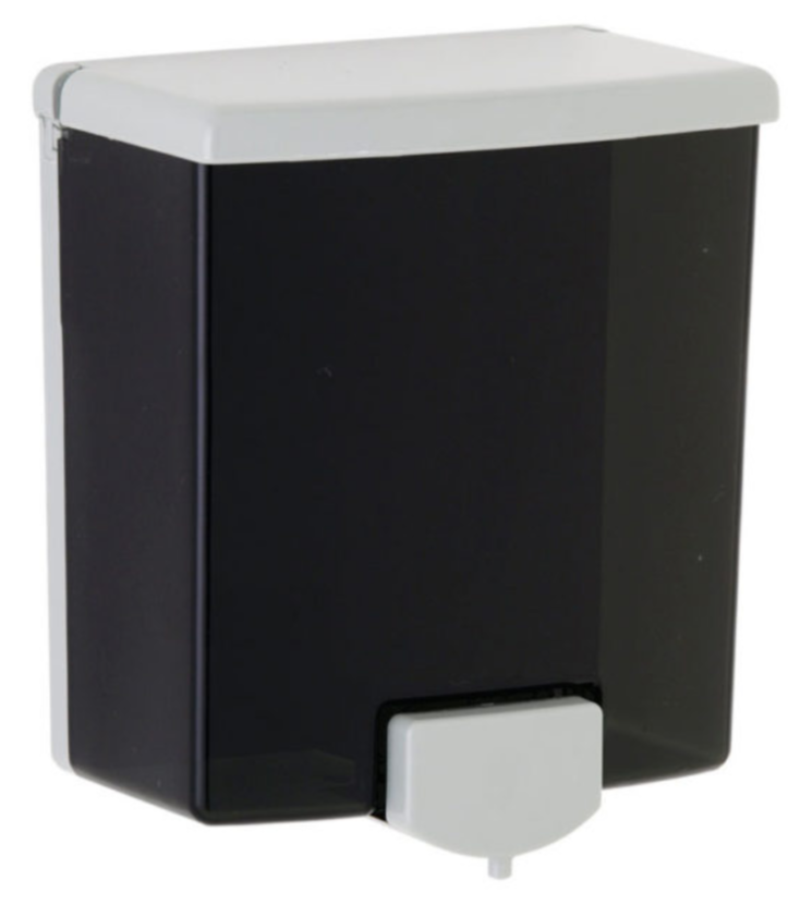 Bobrick B-40 Two-Tone Black and Grey Manual Soap Dispenser