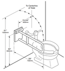 Bobrick B-4998 Swing-Up Grab Bar