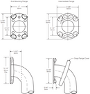 Bobrick B-6806.99 Peened 1-1/2" inch dia. Grab Bar - Newton Distributing