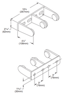 Bradley BRA 522 Tension Spring Control Spindle-less Toilet Paper Dispenser - Newton Distributing