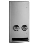 Bobrick B-47064 Semi-Recessed Napkin and/or Tampon Dispenser