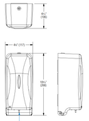 Bradley BRA 6A01-11 Diplomat Foam Soap/Hand Sanitizer Dispenser
