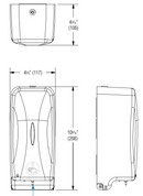 Bradley BRA 6A02-11 Diplomat Liquid Sanitizer Spray Dispenser