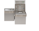 Elkay LZSTL8WSLK EZH2O Bottle Filling Station & Versatile Bi-Level ADA Cooler, Filtered Refrigerated Light Gray - Newton Distributing