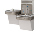 Elkay LZSTL8WSLK EZH2O Bottle Filling Station & Versatile Bi-Level ADA Cooler, Filtered Refrigerated Light Gray - Newton Distributing
