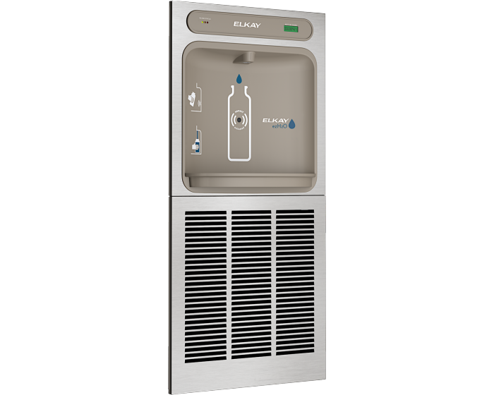 Elkay LZWSM8K EZH2O In-Wall Bottle Filling Station, Filtered Refrigerated, Stainless - Newton Distributing