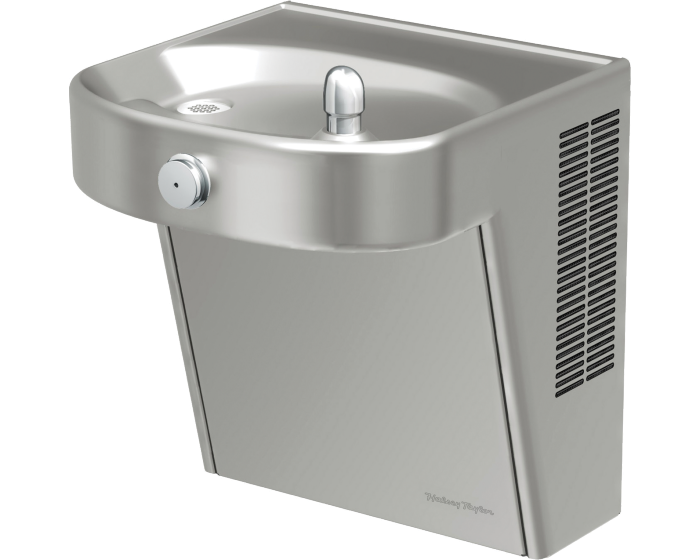 Halsey Taylor HVRHD-LRWF Wall Mount ADA Cooler, Filtered Non-Refrigerated Stainless - Newton Distributing