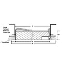 JL Industries FDW Series - Fire-Rated and Insulated Concealed Frame Access Panel with Wallboard Bead