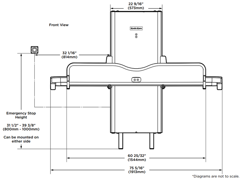 Koala Kare KB3000-AHL Adjustable Height Changing Station