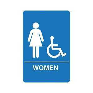 Restroom Sign for Accessible Women's Room