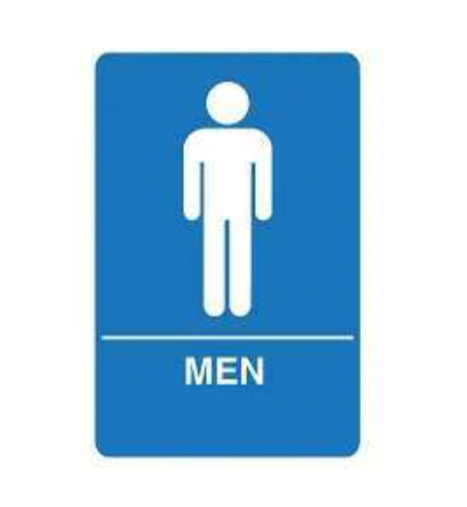 Restroom Sign for the Men's Room