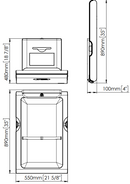 Saniflow CP0016VCS-ASTM BabyMedi Stainless Steel Baby Changing Station - Vertical
