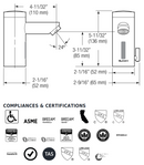 Sloan Valve EAF-275-CP Optima Solar-Powered Deck-Mounted Mid Body Faucet (3335016)