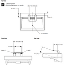 Bradley WashBar Duo Model WBD1 Features Soap Dispenser and Faucet 0.35 gpm with Thermostatic Mixing Assembly