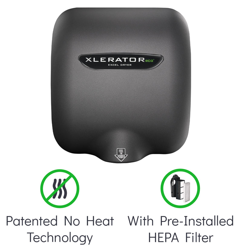 XLERATOReco HEPA Features No Heat & a HEPA Filtration System Within the Hand Dryer