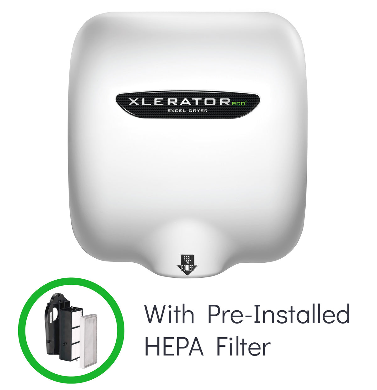 Xlerator Dryer Excel Dryer XL SBH XLERATOR Hand Dryer With HEPA Filter