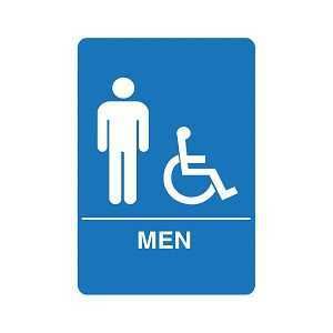Restroom Sign for Accessible Men's Room