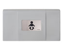 Foundations 200-EH Series with Stainless Front, Baby Diaper Changing Station with Backer Plate