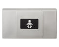 Foundations 200-EH Series with Stainless Front, Baby Diaper Changing Station with Backer Plate
